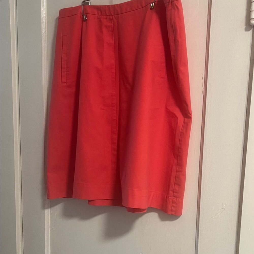 Boden Old Money Coral Red A-Line Skirt 14
